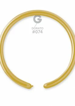 Funny Balloons Usa DM2: #074 Dorato 217407 Standard Color 1/60 In