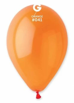 Funny Balloons Usa Latex Balloons G110: #041 Orange 114102 Crystal Color 12 In