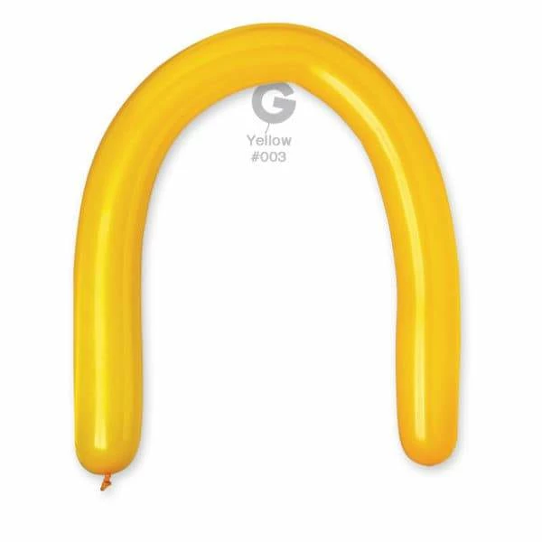 Funny Balloons Usa Latex Balloons D6: #003 Yellow 360301 Standard Color 3/50 In 3 Funny Balloons Usa Latex Balloons D6: #003 Yellow 360301 Standard Color 3/50 In