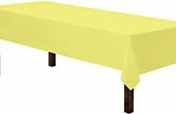 Funny Balloonsusa Plastic Tablecloth ( Light Yellow ) 240779 Accessories