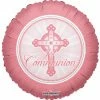 Funny Balloonsusa Foil Balloons 1st Communion Girl 17692-18 1 Funny Balloonsusa Foil Balloons 1st Communion Girl 17692-18