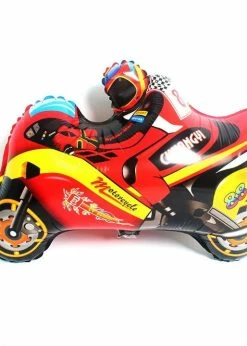 Funny Balloons Usa Red Motocross Motorcycle 765936