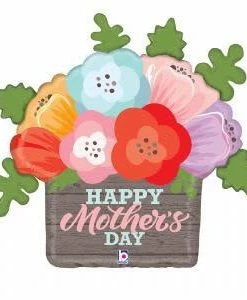 Funny Balloons Usa Foil Balloons Mothers Day Flower Tin 35781