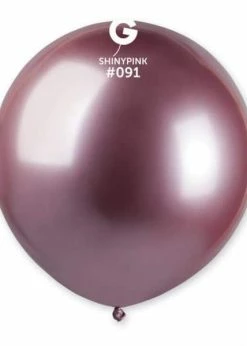 Funny Balloons Usa Shiny Balloons GB150: #091 Shiny Pink 159158