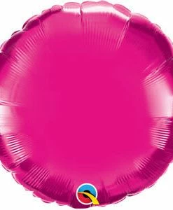 Funny Balloonsusa Magenta Round 993364 - 18 In Foil Balloons