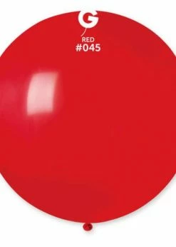 Funny Balloons Usa G30: #045 Red 329834 Standard Color 31 In Latex Balloons