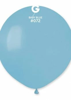 Funny Balloons Usa Latex Balloons G150: #072 Baby Blue 157253 Standard Color 19 In