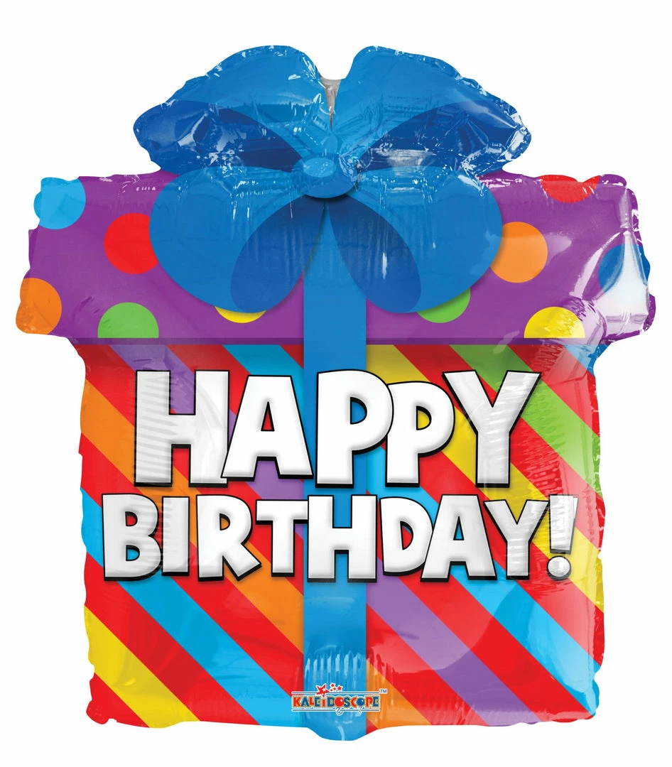 Funny Balloonsusa Brithday Present Shape 15943-18 3 Funny Balloonsusa Brithday Present Shape 15943-18