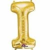 Funny Balloonsusa Gold I Letter 3302901 - 16 In Foil Balloons