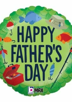 Funny Balloons Usa Father's Day Fishing 26099 Foil Balloons