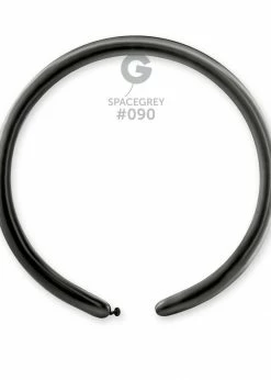 Funny Balloons Usa Latex Balloons DB2: #090 Shiny Space Grey 219005