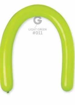 Funny Balloonsusa D6: #011 Light Green 351100 Standard Color 3/50 In