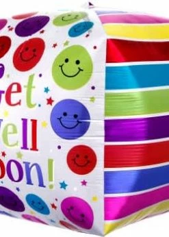 Funny Balloonsusa Get Well Soon Cubez 2837801 - 17 In