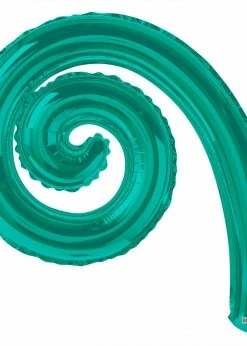 Funny Balloonsusa Turquoise Green Kurly Spiral 15007-DCF