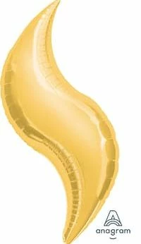 Funny Balloons Usa Foil Balloons Gold Curve 1614399 - 36 In