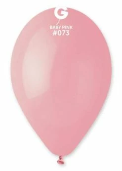 Funny Balloons Usa Latex Balloons G110: #073 Baby Pink 117301 Standard Color 12 In