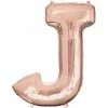 Funny Balloonsusa Rose Gold J Letter 3746101 - 16 In Foil Balloons