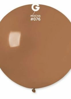 Funny Balloons Usa Latex Balloons G30: #076 Mocha 340259 Standard Color 31 In