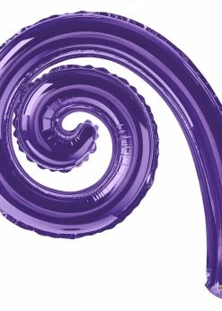 Funny Balloonsusa Purple Kurly Spiral 19926-DCF Foil Balloons
