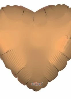 Funny Balloonsusa Matte Heart Gold 16260 - 18 Foil Balloons