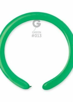 Funny Balloons Usa D4: #013 Green 551303 Standard Color 2/60 In Latex Balloons