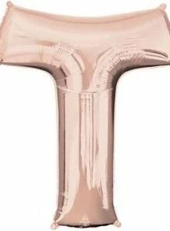 Funny Balloonsusa Rose Gold T Giant Letter 3658301 - 34 In