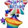 Funny Balloonsusa HBD Bright Stars 34575 Foil Balloons