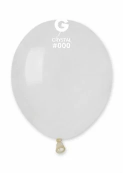 Funny Balloons Usa A50: #000 Clear 050011 Standard Color 5 In Latex Balloons