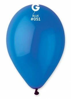Funny Balloons Usa G110: #051 Blue 115109 Crystal Color 12 In Latex Balloons