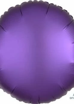 Funny Balloonsusa Satin Luxe Purple Round 36817