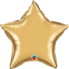 Funny Balloons Usa Foil Balloons Gold Chrome Star 89657 - 20 In