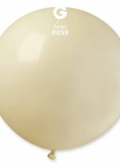 Funny Balloons Usa G30: #059 Ivory 329889 Standard Color 31 In Latex Balloons