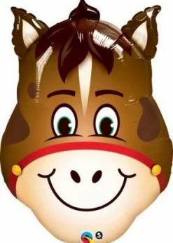 Funny Balloons Usa Mini Hilarious Horse Head 417960 Foil Balloons