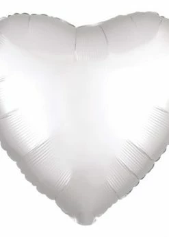 Funny Balloonsusa Satin Luxe White Heart 38590 Foil Balloons