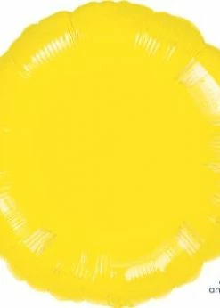 Funny Balloonsusa Foil Balloons Metallic Yellow Decor Round 80050