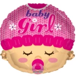 Funny Balloonsusa Baby Girl Head 19610-18
