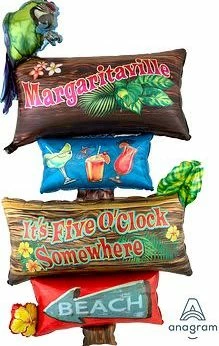 Funny Balloonsusa Foil Balloons Margaritaville Sign 37675 - 48 In