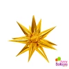 Funny Balloons Usa Exploding Star Balloon Gold 012432 - 26 In