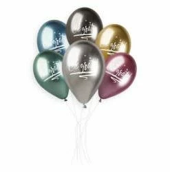 Funny Balloons Usa GBS120: #797 Shiny Congrats Leaves Ass. 939781 Shiny Balloons