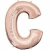 Funny Balloonsusa Rose Gold C Giant Letter 3656601 - 34 In Foil Balloons