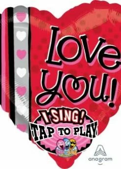 Funny Balloonsusa Foil Balloons Love You Dots & Stripes 25519