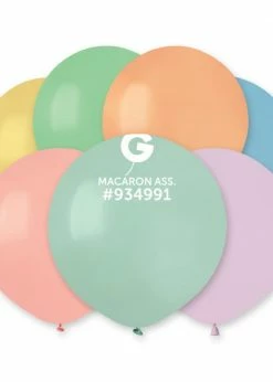 Funny Balloons Usa G150: Macaron Ass. 934991 Standard Color 19 In