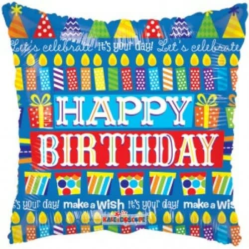 Funny Balloonsusa Happy Birthday Square 19701-09 Foil Balloons 3 Funny Balloonsusa Happy Birthday Square 19701-09 Foil Balloons