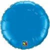 Funny Balloons Usa Foil Balloons Mini Sapphire Blue Round 241246 - 9 In