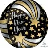Funny Balloons Usa HNY Shooting Stars Orbz 4205701 - 16 In Foil Balloons