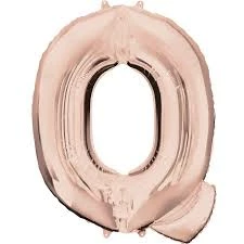 Funny Balloonsusa Rose Gold Q Letter 3746801 - 16 In Foil Balloons