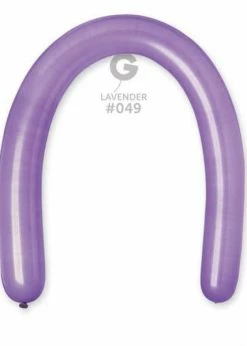 Funny Balloons Usa Latex Balloons D6: #049 Lavender 364903 Standard Color 3/50 In