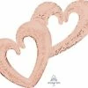 Funny Balloonsusa Foil Balloons Interlocking Hearts Rose Gold 4111801
