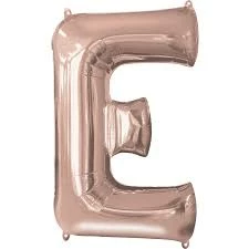 Funny Balloonsusa Foil Balloons Rose Gold E Letter 3745601 - 16 In