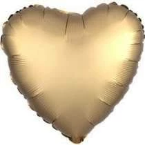 Funny Balloonsusa Satin Luxe Gold Heart 3680302